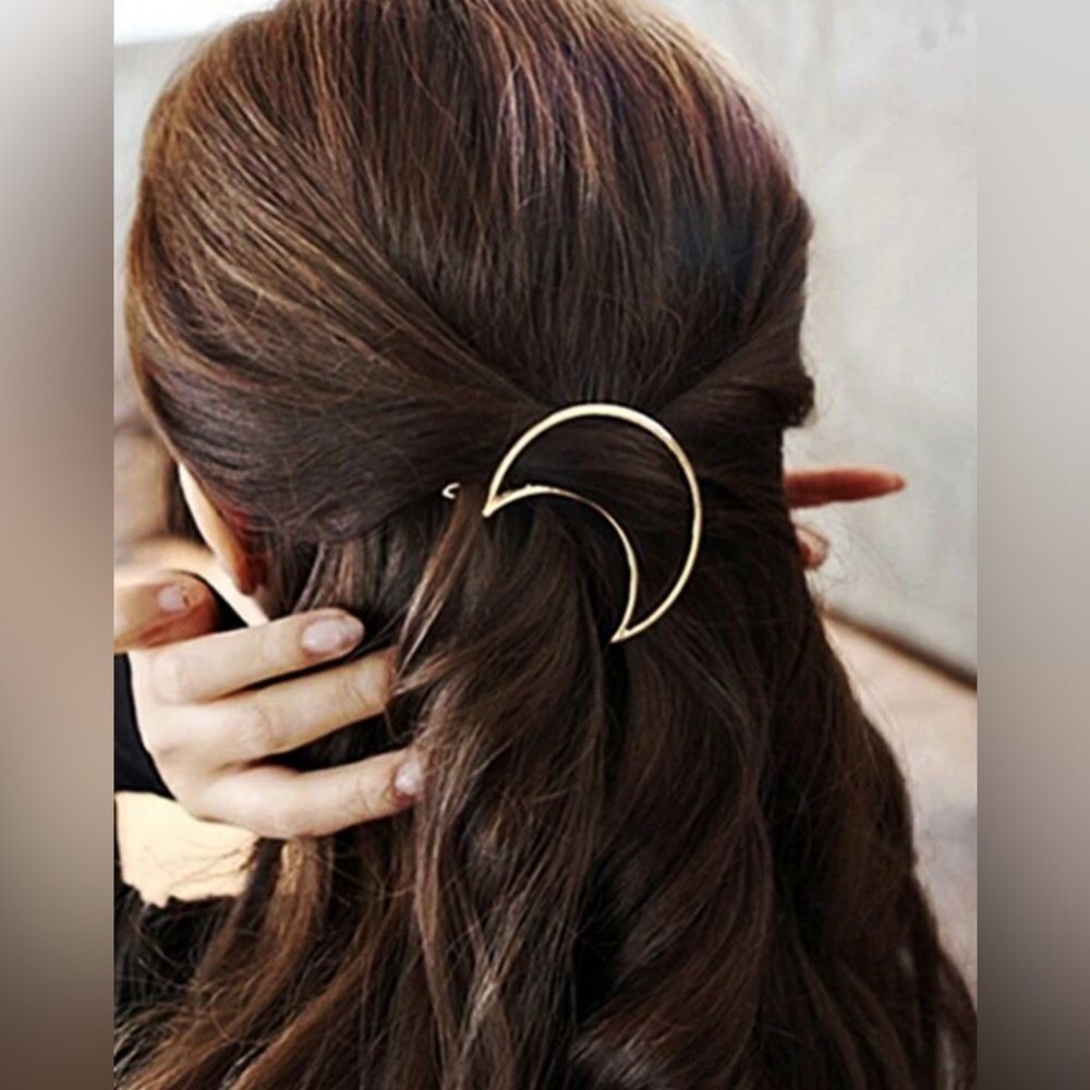 Boho moon hair clip  #1379